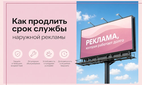 Как продлить срок службы наружной рекламы в  Беслане