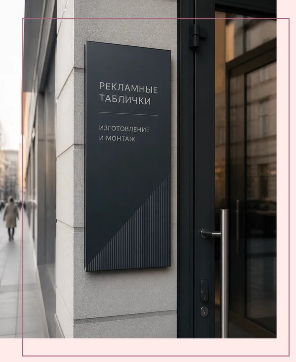 Рекламные таблички в Беслане по цене от 4557 р. | Аванза-Бсл